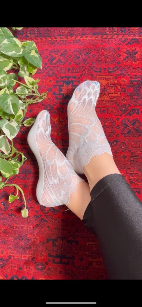 جوراب گیپور طرح طاووس