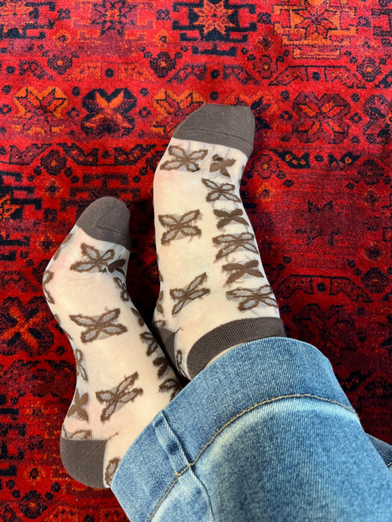 جوراب شیشهای نازک زنانه پلیآمید ظریف مجلسی